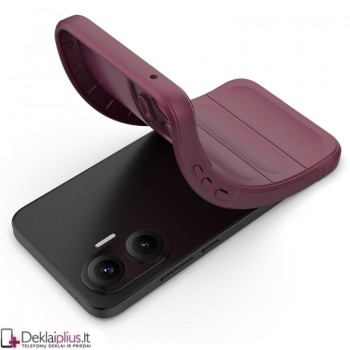 Magic Shield guminis dėklas - bordo spalvos (Xiaomi Poco F7 5G) Magic Shield guminis dėklas - bordo spalvos (Xiaomi Poco F7 5G)